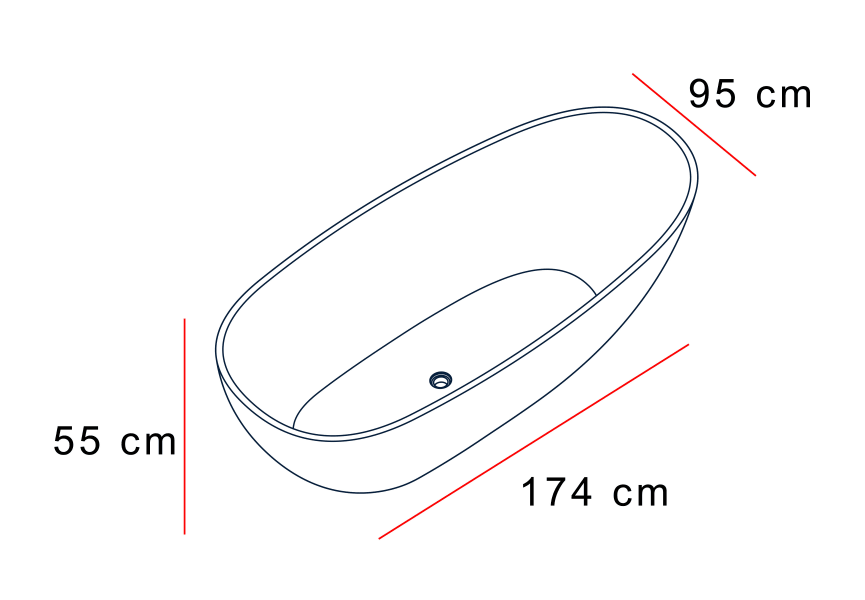 Bañera exenta Tay de Baños 10 croquis 4