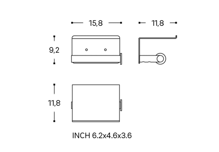 Portarrollos de baño Architect S+ Cosmic croquis 22
