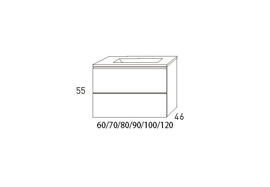 Mueble de baño Granada Visobath croquis 29