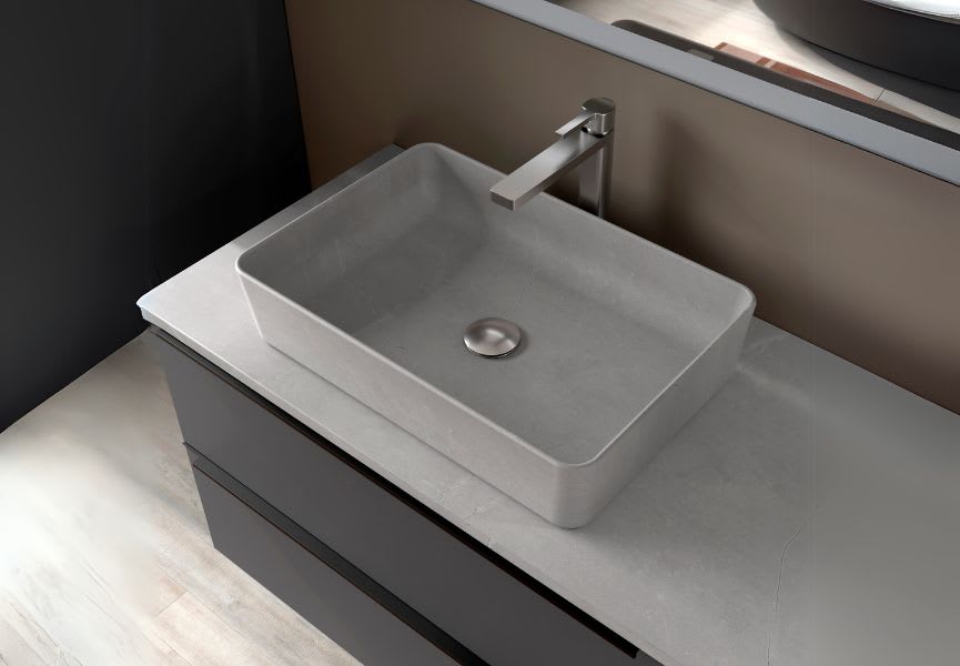 Lavabo sobre encimera Curazao Coycama detalle 5