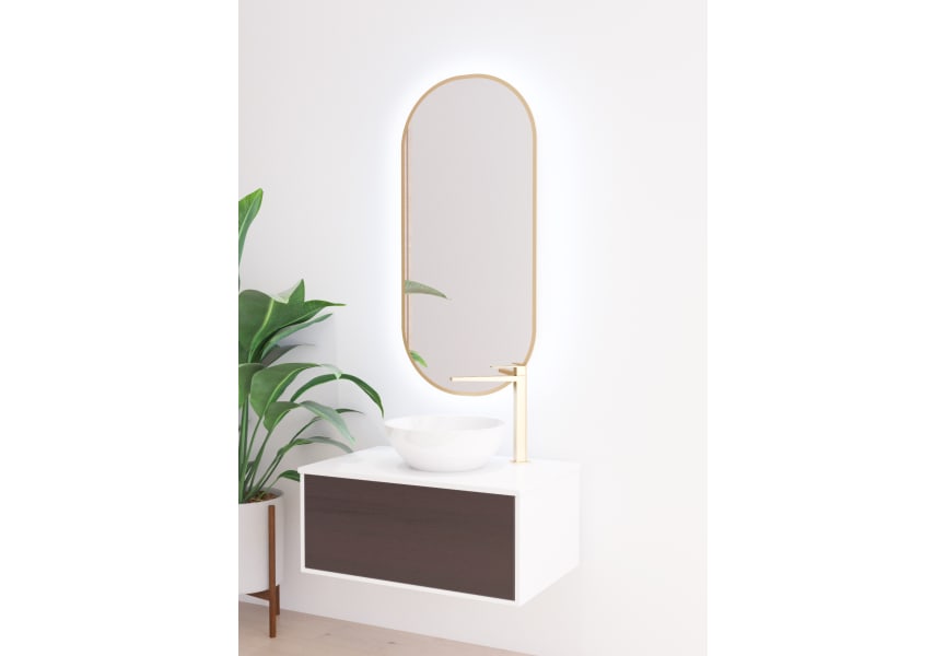 Espejo de baño con luz LED Portia Bruntec principal 4