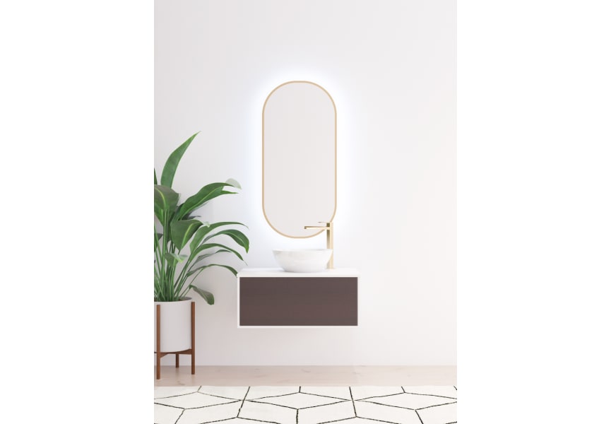 Espejo de baño con luz LED Portia Bruntec principal 3