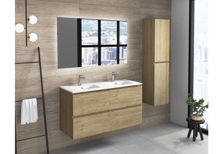 ▷ Mueble de Baño L´Gant 140 cm. 4 cajones con Lavabo Sobre