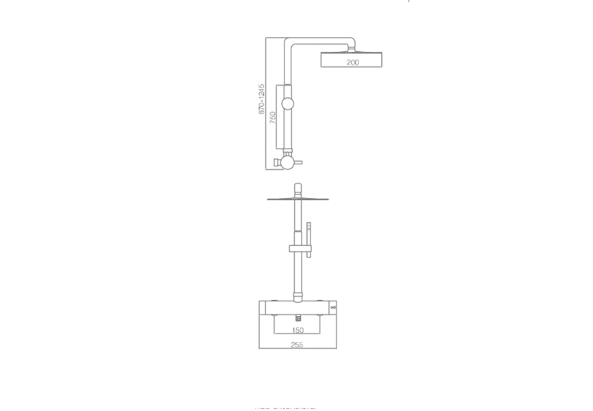 Conjunto de ducha Moscú Imex croquis 6