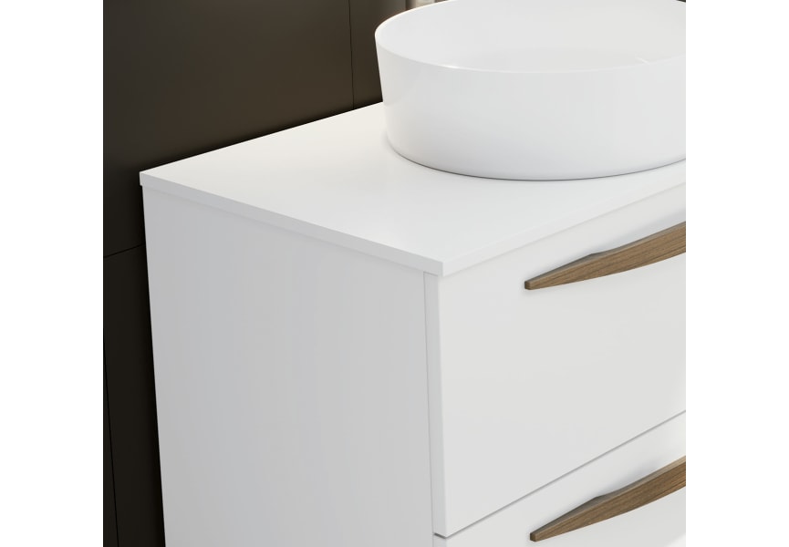 Mueble de baño con encimera HDF Compatech Arco Visobath detalle 3