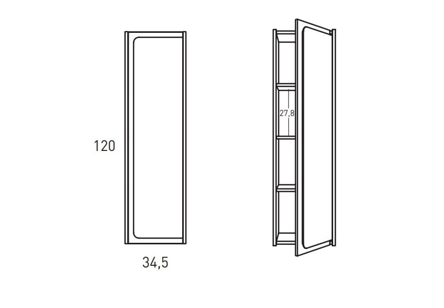 Columna de baño Índico Visobath croquis 4