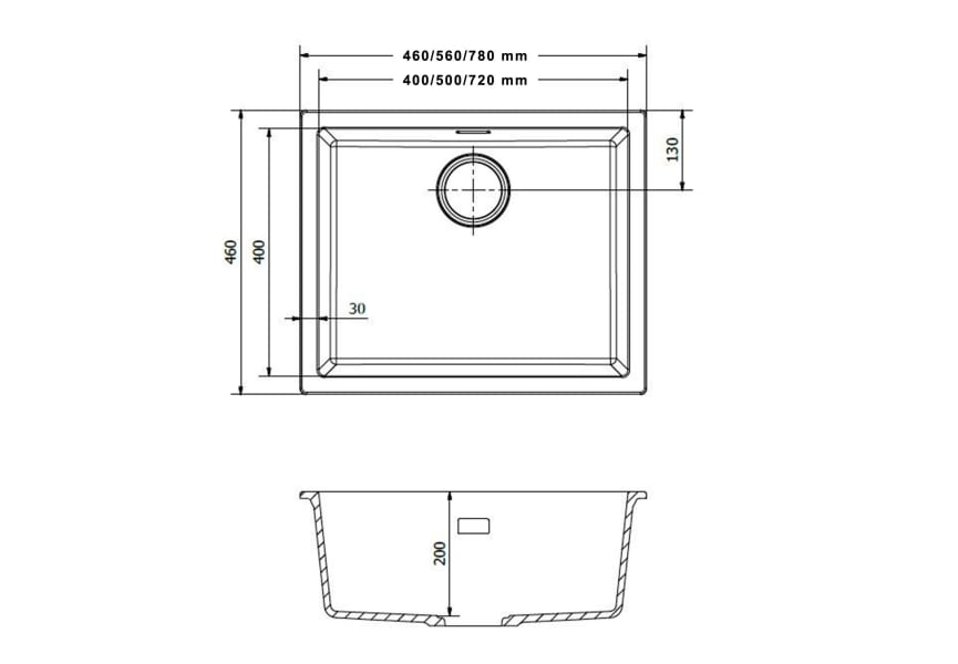 Fregadero de cocina Amsterdam de Solfless croquis 13