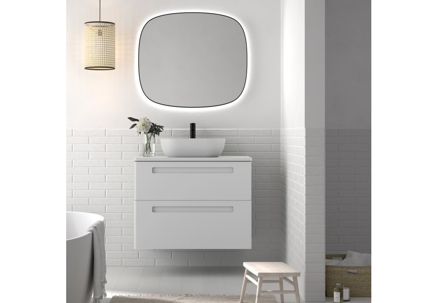 Mueble de baño con encimera de piedra compacta Paris Avila Dos principal 1