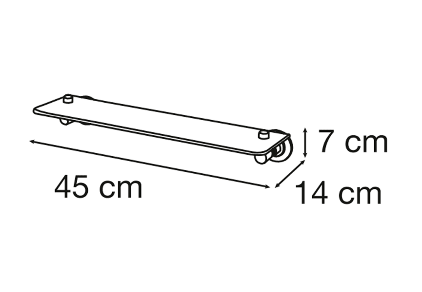 Repisas de baño Paula de Mediterranea de baño croquis 1