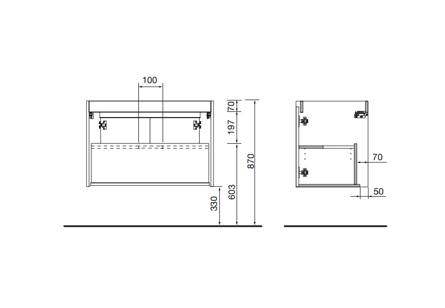 Conjunto mueble de baño Noja Salgar detalle 11