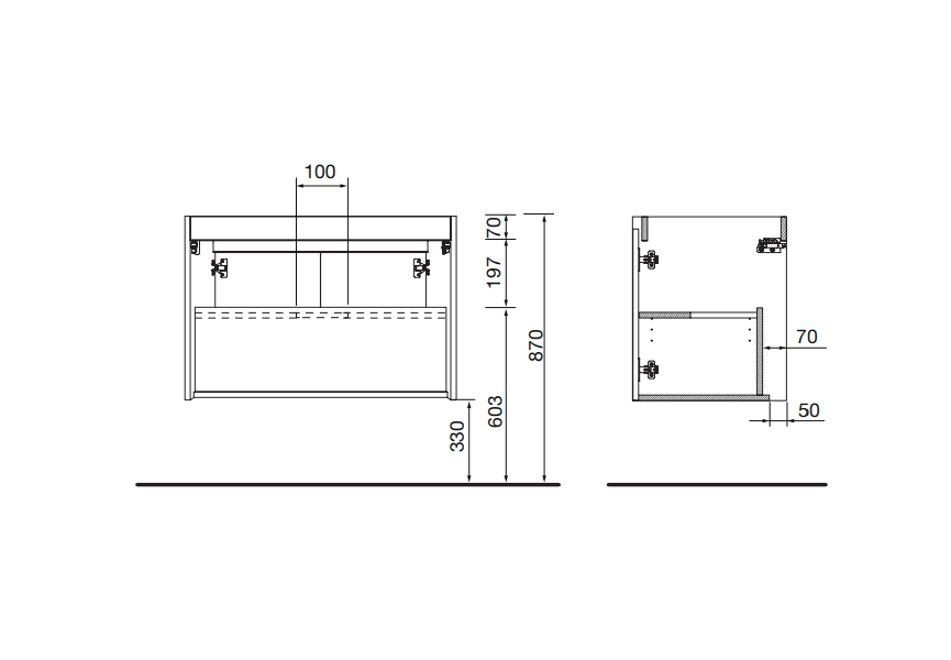 Conjunto mueble de baño Noja Salgar detalle 11