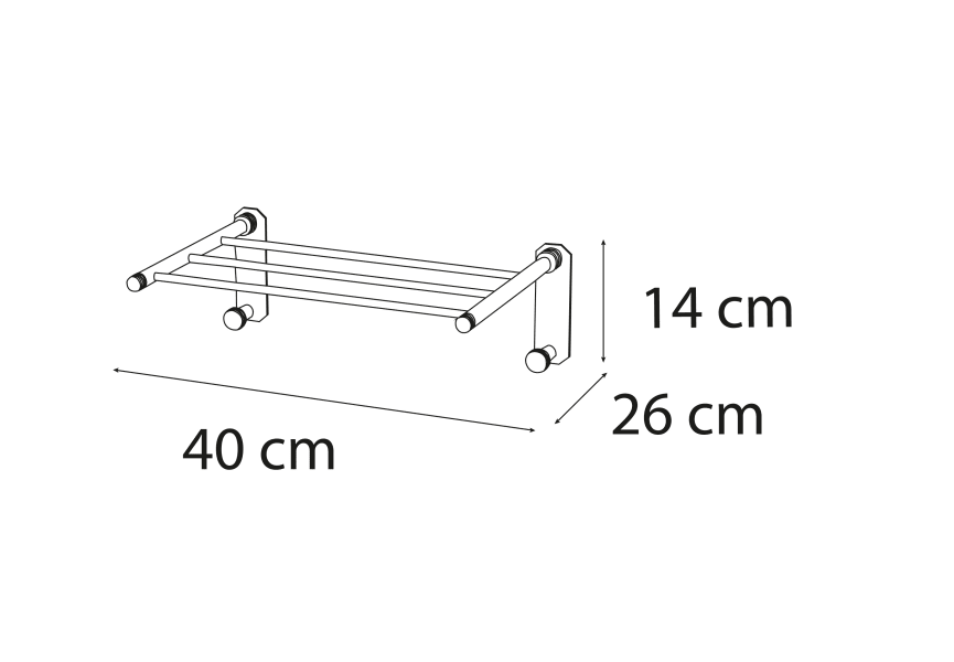 Toallero de baño Intro de Mediterranea de baño croquis 1