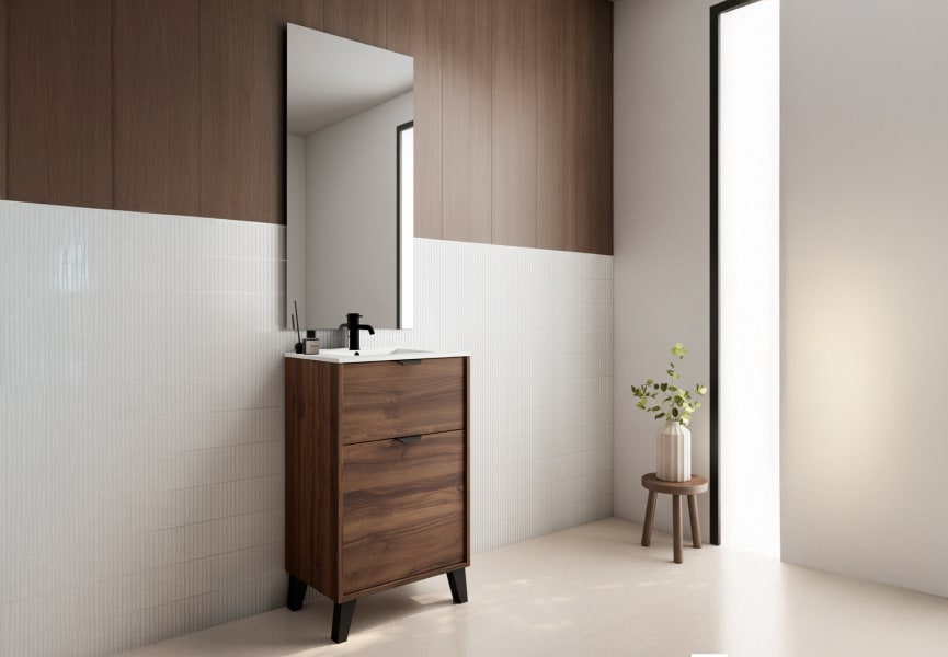 Conjunto mueble de baño fondo reducido 35.5 cm Midi Visobath principal 0