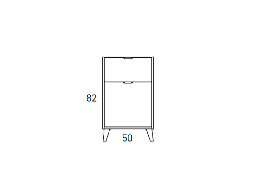 Conjunto mueble de baño fondo reducido 35.5 cm Midi Visobath croquis 17
