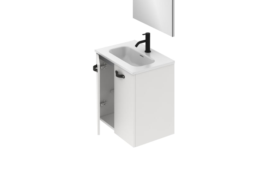 Conjunto completo mueble de baño fondo reducido 35 cm Aneko Amizuva 3D 15