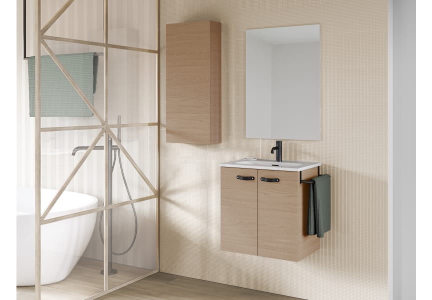 Conjunto completo mueble de baño fondo reducido 35 cm Aneko Amizuva principal 3