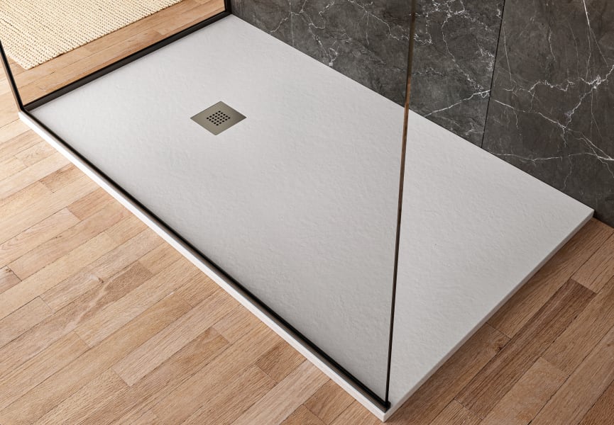 Plato de ducha cargas minerales Granito Hidronatur detalle 11