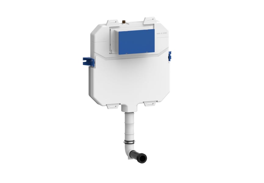 Pack inodoro + cisterna empotrada + pulsador Roundy Bruntec detalle 2