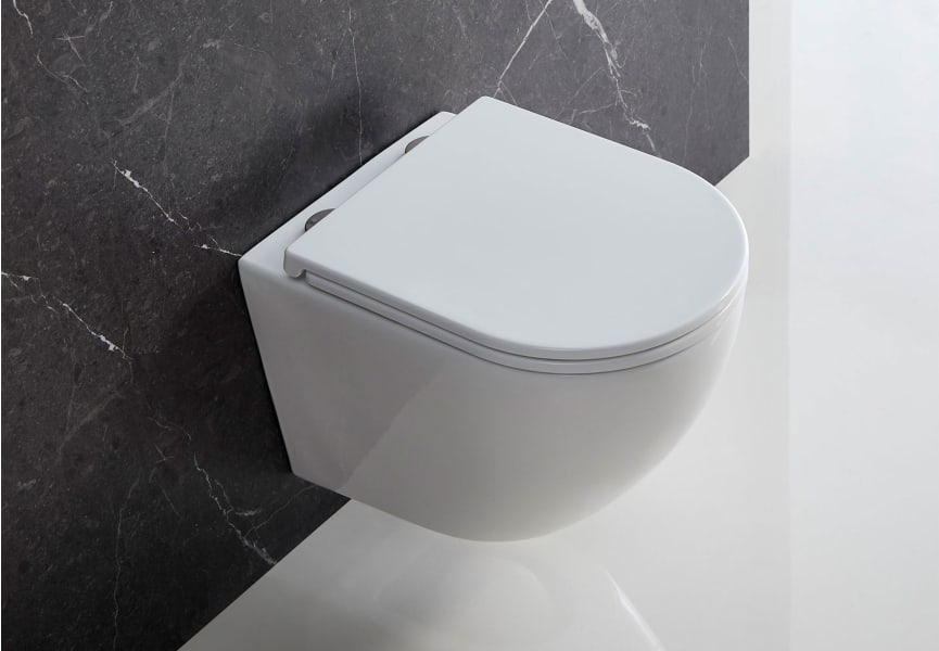 Pack inodoro + cisterna empotrada + pulsador Roundy Bruntec ambiente 6