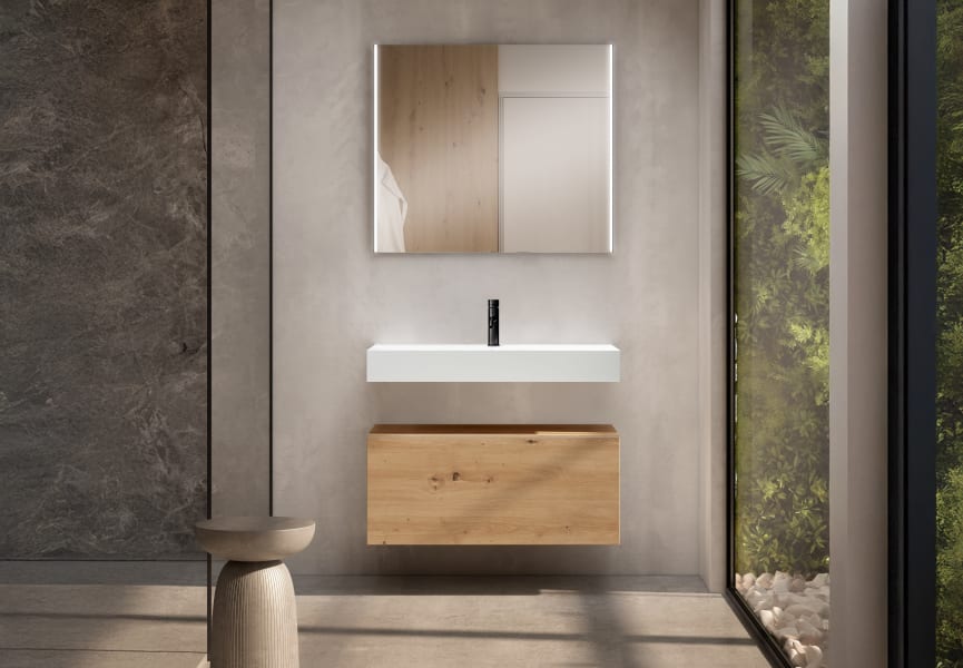 Lavabo encastrado 12 cm alto Lila Visobath ambiente 5