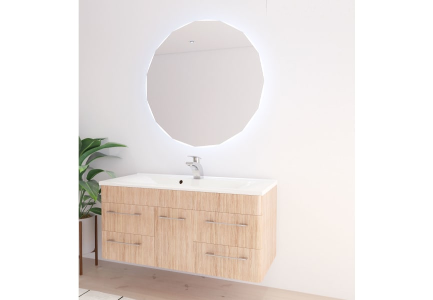 Espejo de baño con luz LED Circis Bruntec principal 1