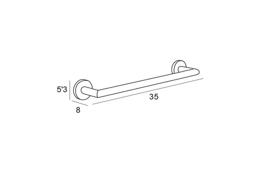 Toallero barra de baño Eco 6500 Manillons Torrent Croquis 9