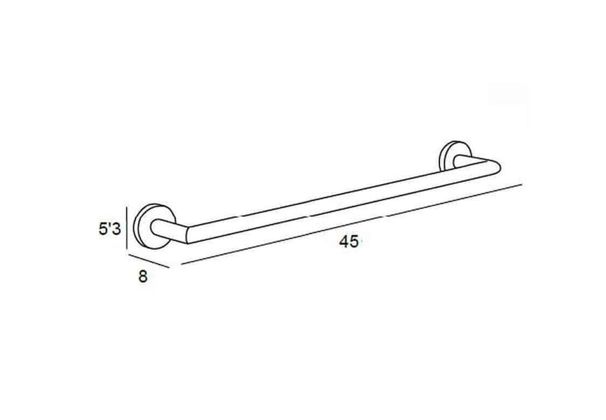 Toallero barra de baño Eco 6500 Manillons Torrent Croquis 10