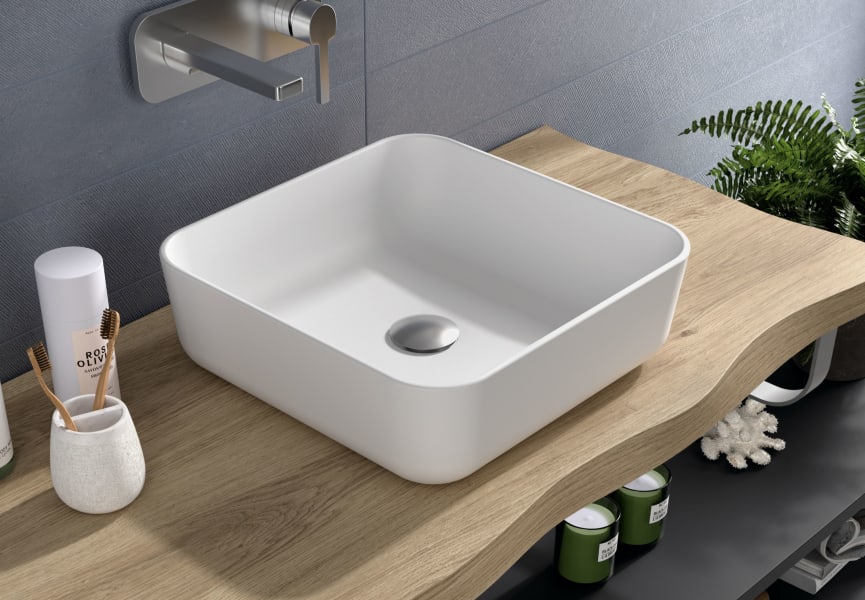 Lavabo sobre encimera Corinto Coycama ambiente 3