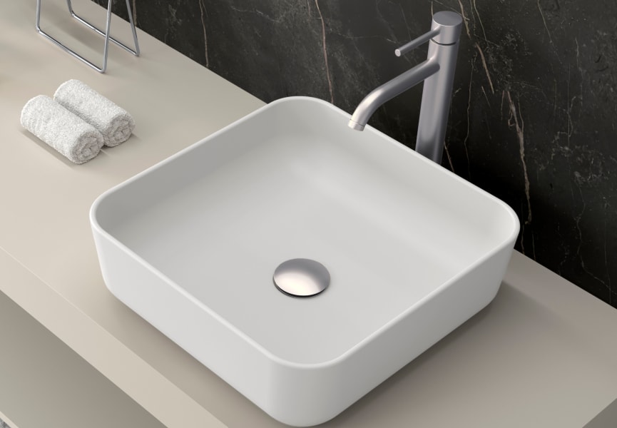 Lavabo sobre encimera Corinto Coycama detalle 1