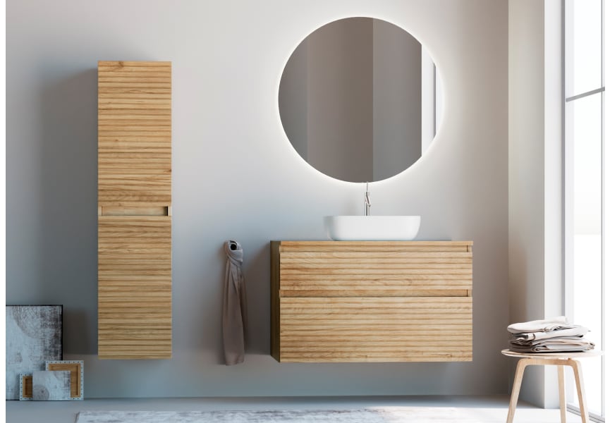 Mueble de baño moderno de madera maciza Alpes 1 Bruntec principal 1