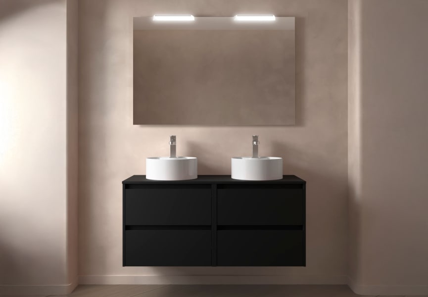 Conjunto mueble de baño con encimera de madera Noja Salgar principal 6