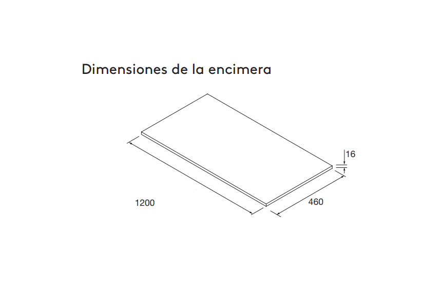 Conjunto mueble de baño con encimera de madera Noja Salgar croquis 10