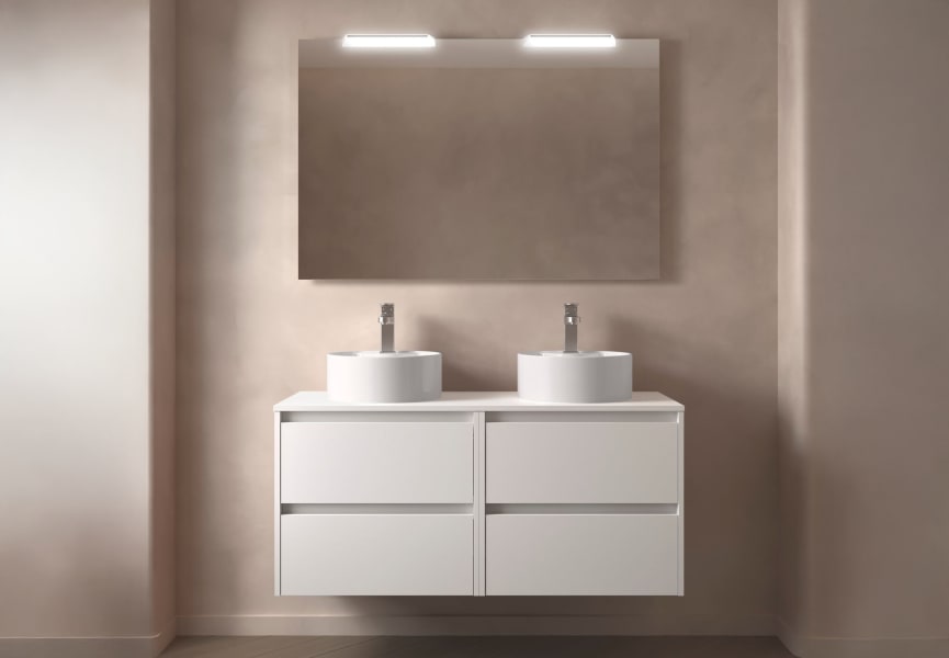 Conjunto mueble de baño con encimera de madera Noja Salgar principal 5