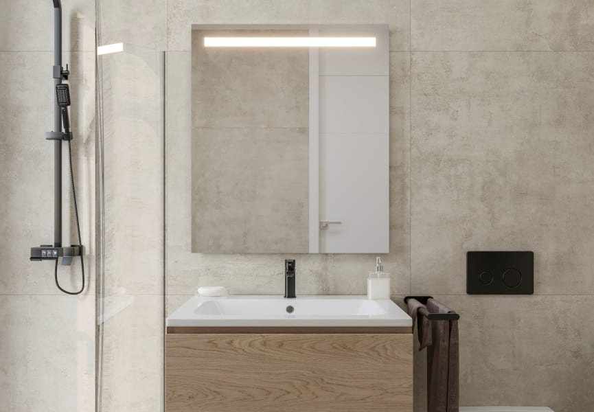 Espejo de baño con luz LED Tarim Bruntec principal 1
