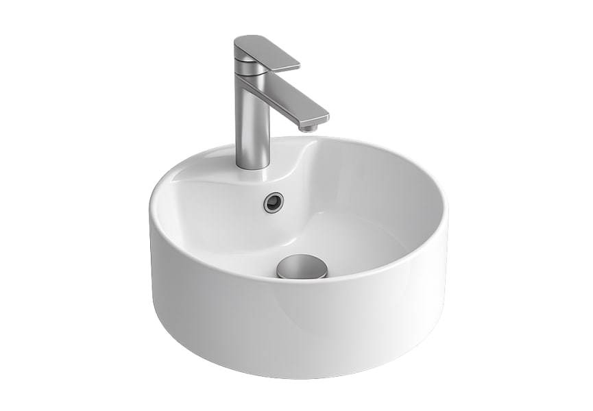 Conjunto mueble de baño Kira Salgar con lavabo sobre encimera principal 4