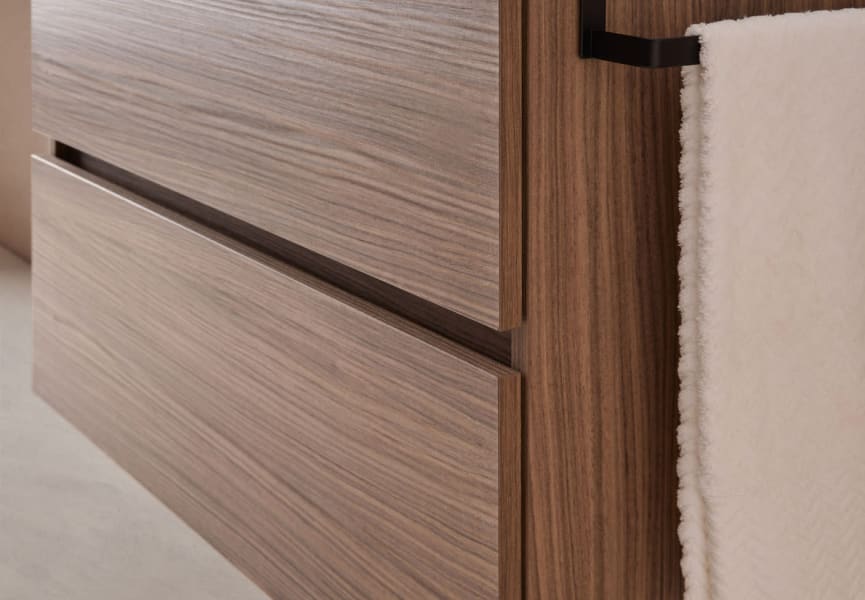 Conjunto mueble de baño con lavabo sobre encimera Deco Lux Sanchis detalle 8