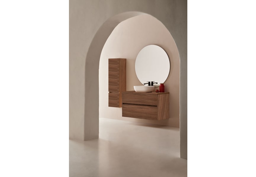 Conjunto mueble de baño con lavabo sobre encimera Deco Lux Sanchís principal 1