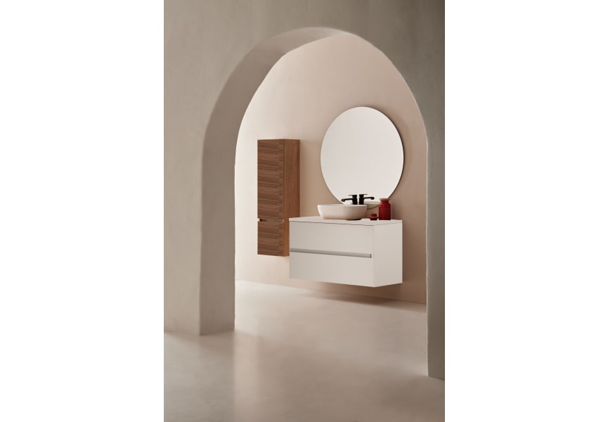 Conjunto mueble de baño con lavabo sobre encimera Deco Lux Sanchís principal 2