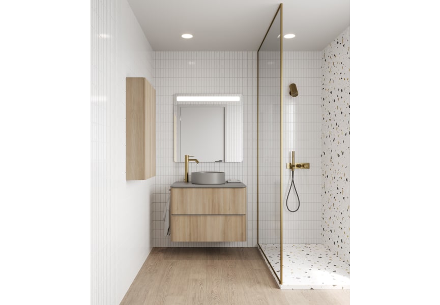 Mueble de baño con encimera arena de resina Dai Top Royo principal 5