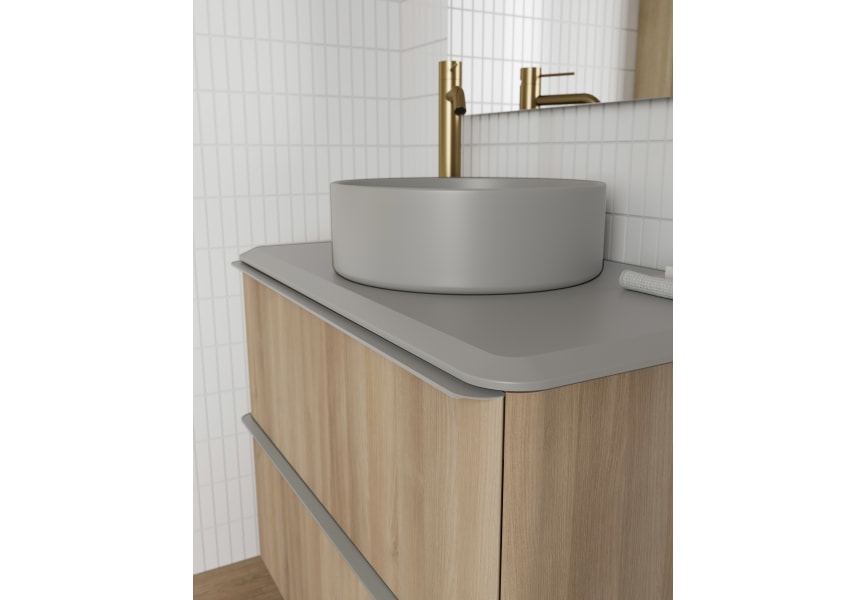 Mueble de baño con encimera arena de resina Dai Top Royo detalle 8