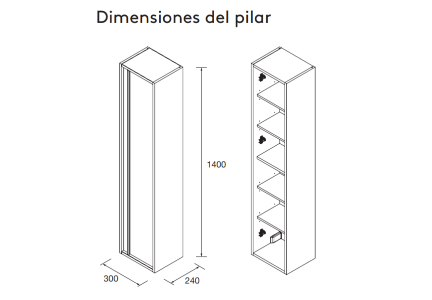 Columnas de baño Attila Salgar croquis 9