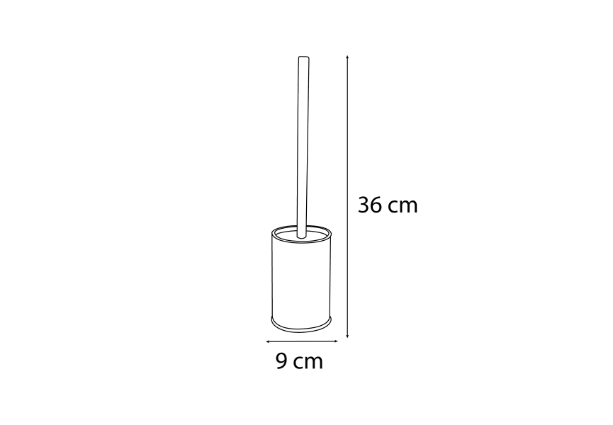 Escobillero de baño 401 Mediterránea de baño croquis 2