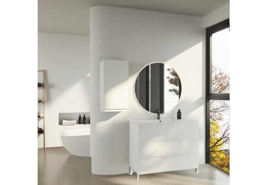 Mueble de baño lacado fondo reducido 37.8 cm Vilma Bruntec principal 1