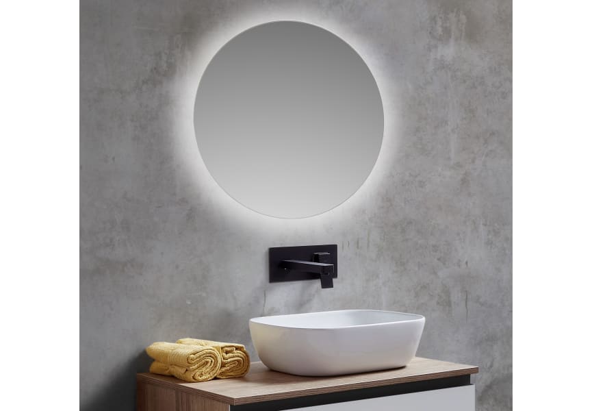 Espejo Sun luz led circular