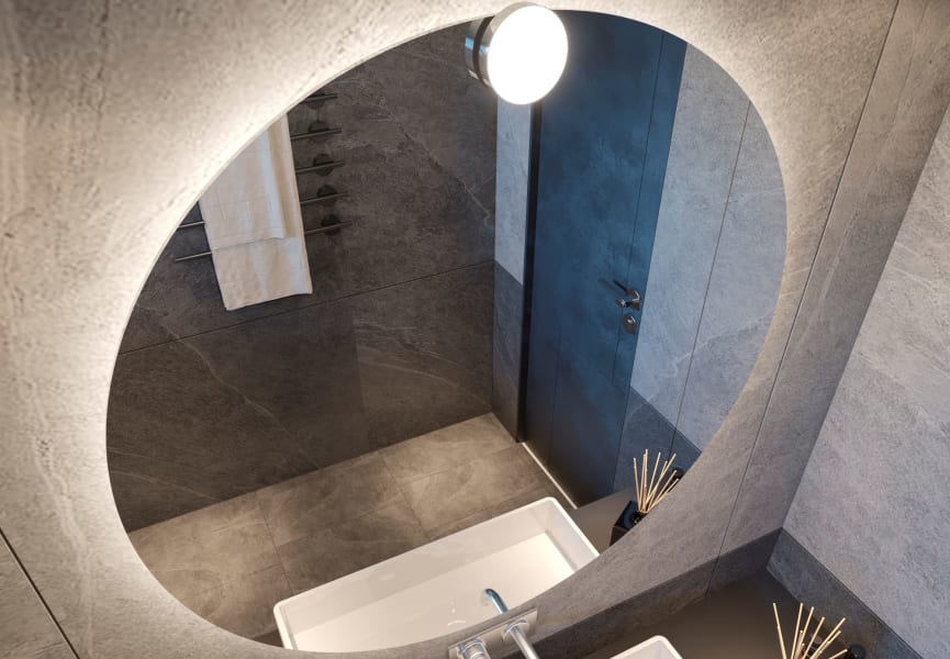 Espejo de baño con luz LED Sun Bruntec detalle 5