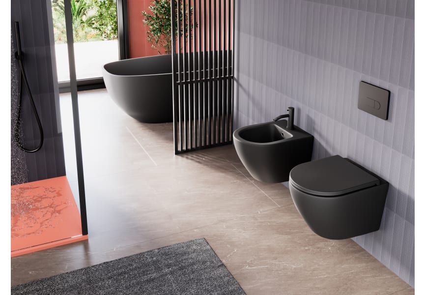 Pack inodoro suspendido + cisterna empotrada Lisboa Bruntec ambiente 5