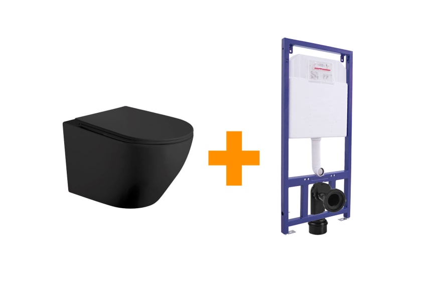 Pack inodoro suspendido + cisterna empotrada Lisboa Bruntec principal 0