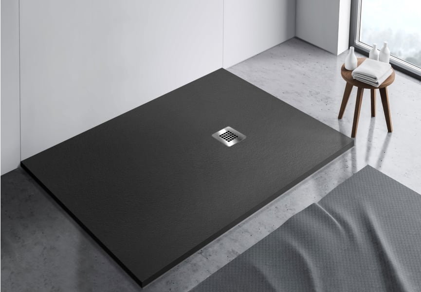 Plato de ducha de resina Luma de Bruntec principal 2