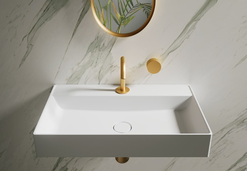 Lavabo suspendido Vega Bruntec ambiente 3