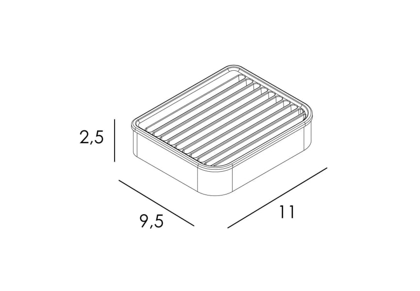 Jabonera de baño a pared Eco 6500 Manillons Torrent croquis 7